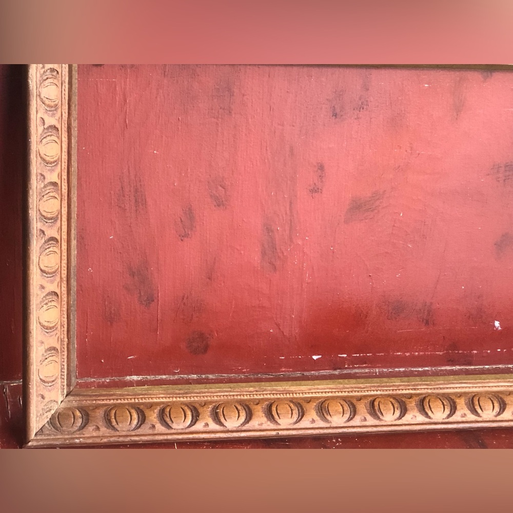 9663 Large Wooden Carved Raw Folkart Art Frame Approximately 15.5” X 27.25” - Picture 3 of 8